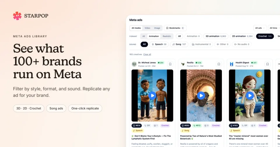 See What 100+ Brands Run on Meta, Then Replicate It for Yours