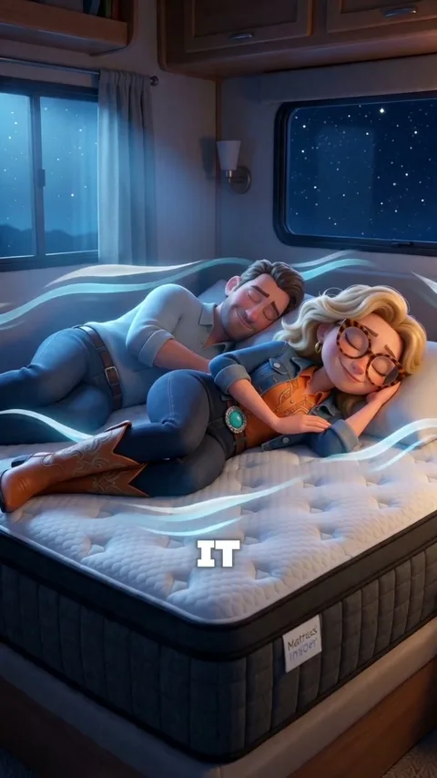 The product education verse: cooling airflow over the new mattress while the couple sleeps
