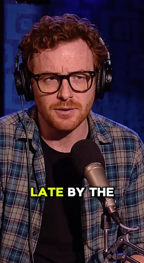 Shot 11 in the finished ad: Host 2 asks why they were late